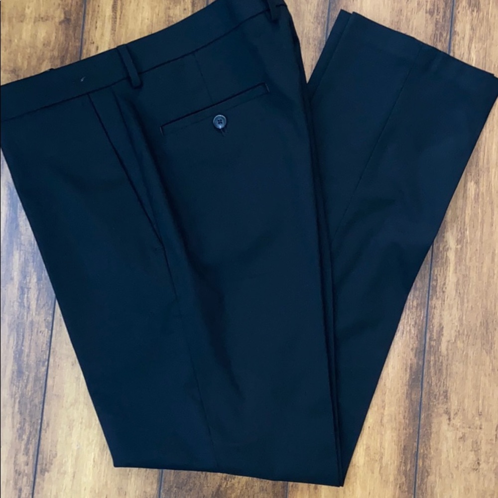 Kenneth Cole Reaction, men’s black dress pants.